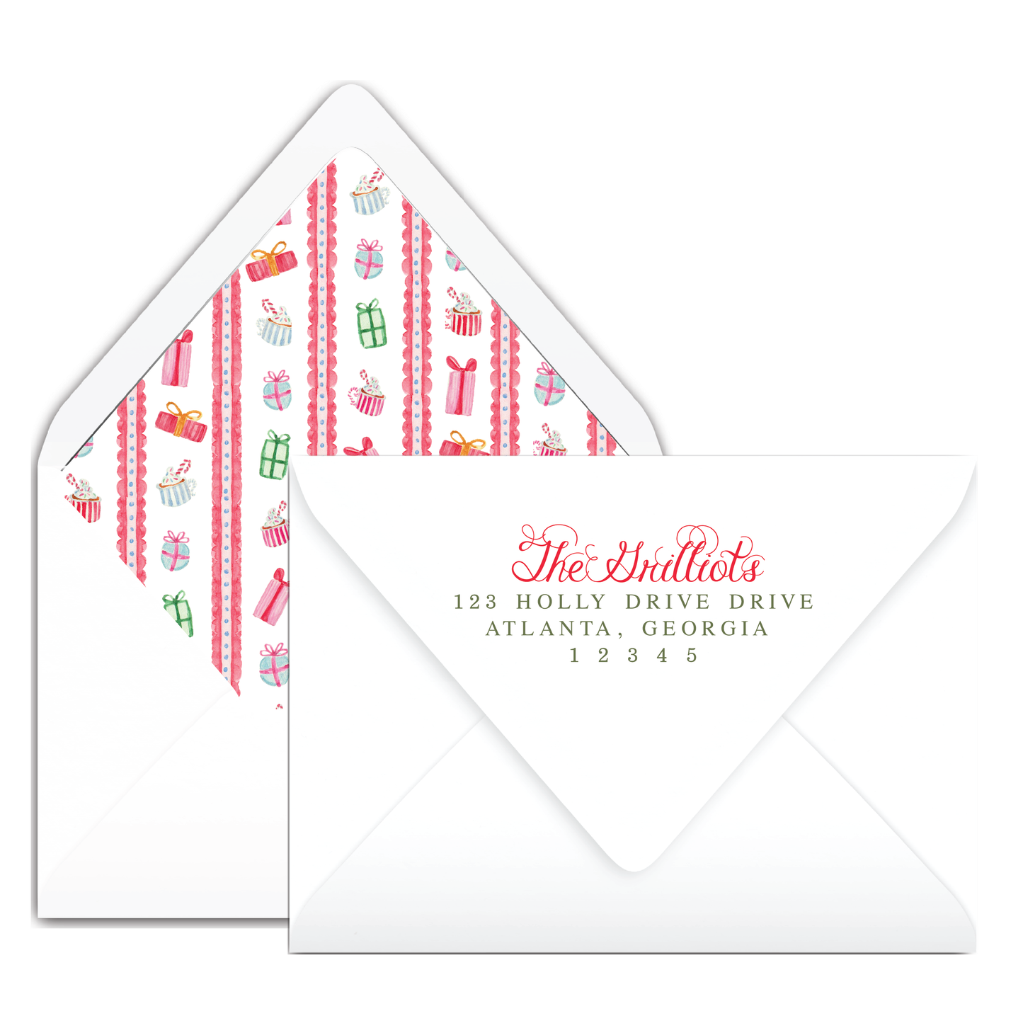 Landscape Colorful Gifts Holiday Card