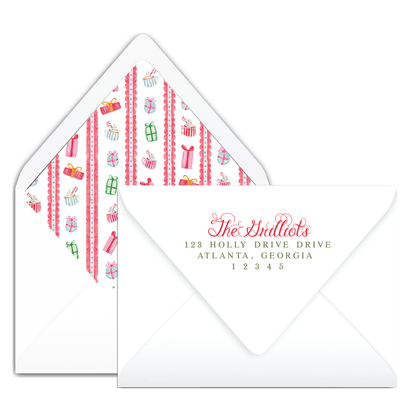 Landscape Colorful Gifts Holiday Card