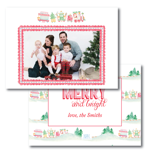 Landscape Polar Express Holiday Card