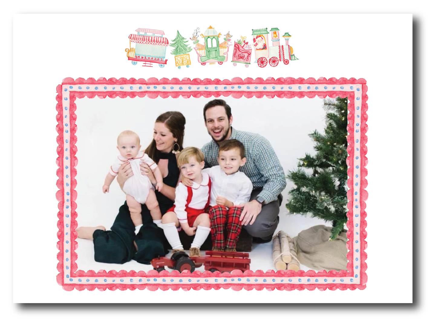 Landscape Polar Express Holiday Card