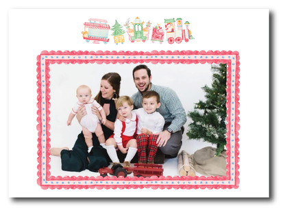 Landscape Polar Express Holiday Card