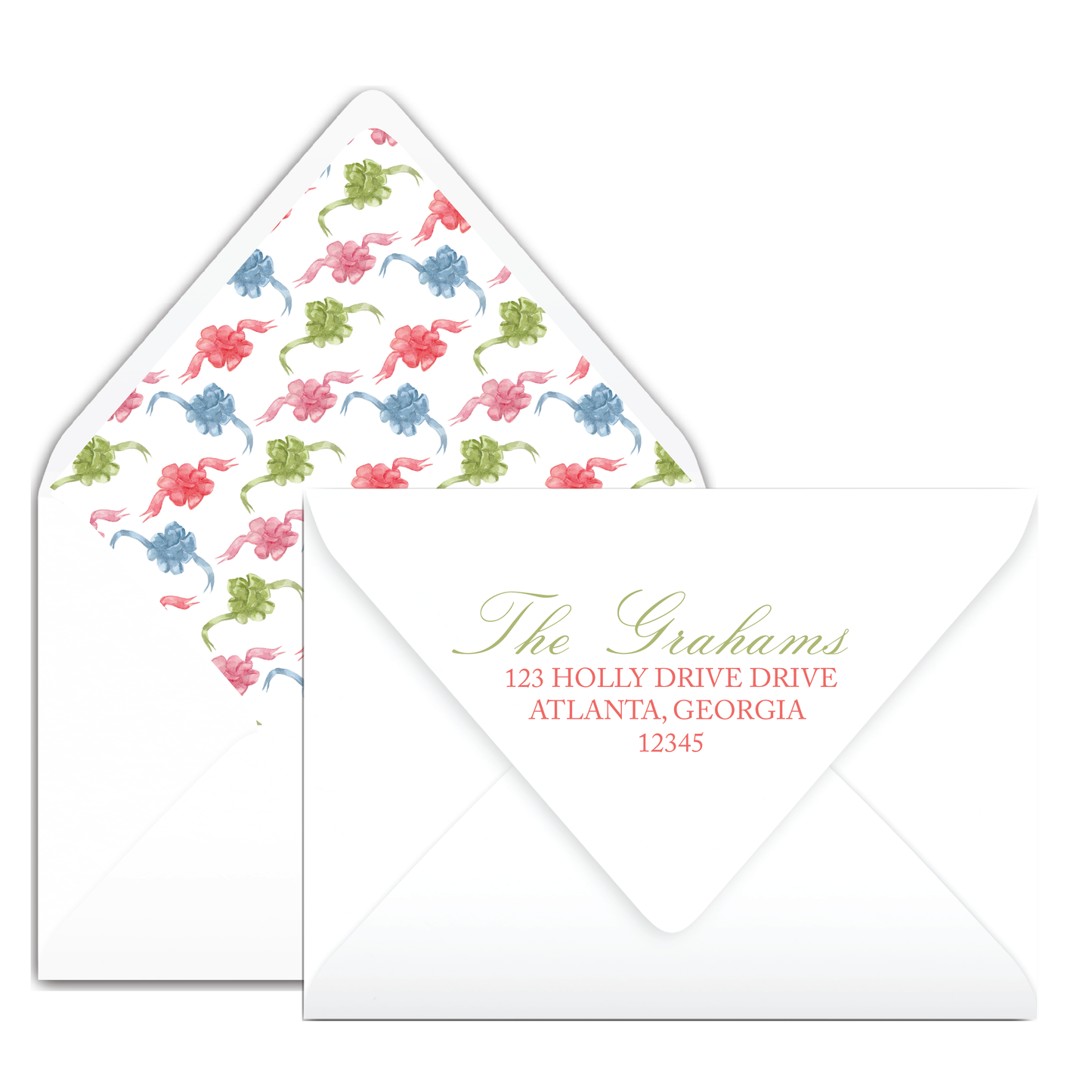 Velvet Bow Holiday Card