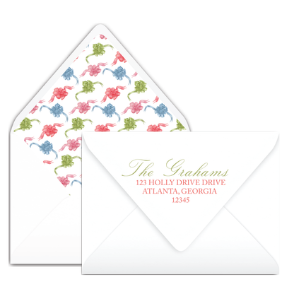 Velvet Bow Holiday Card