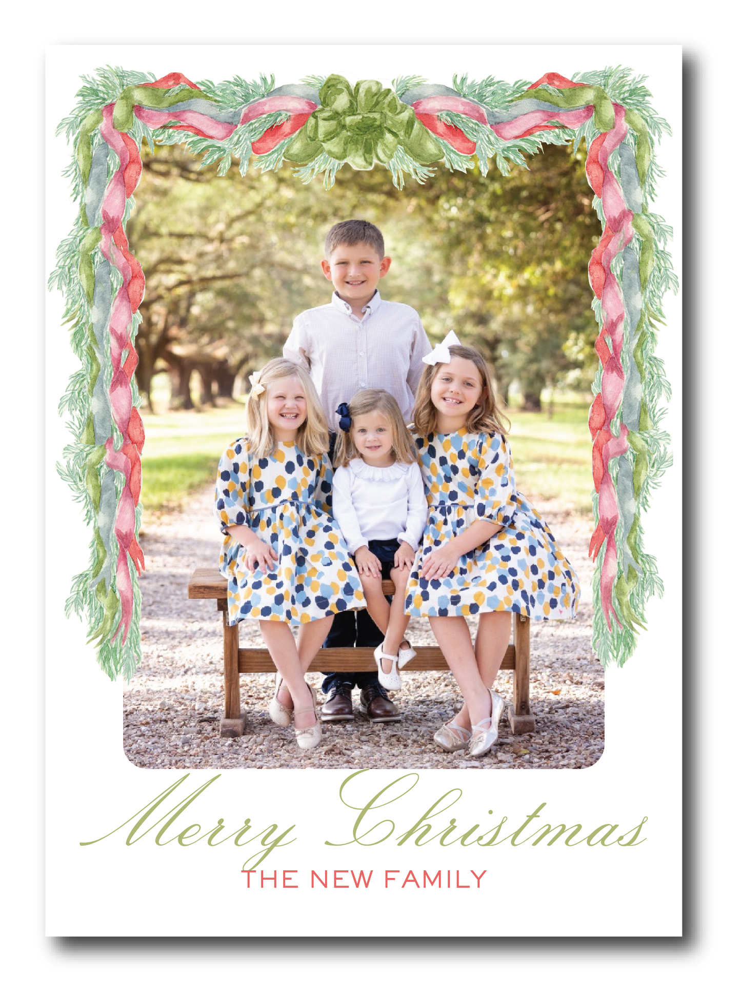 Velvet Bow Holiday Card