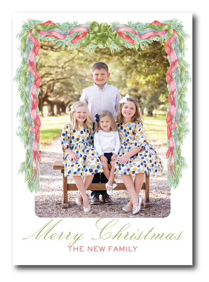 Velvet Bow Holiday Card