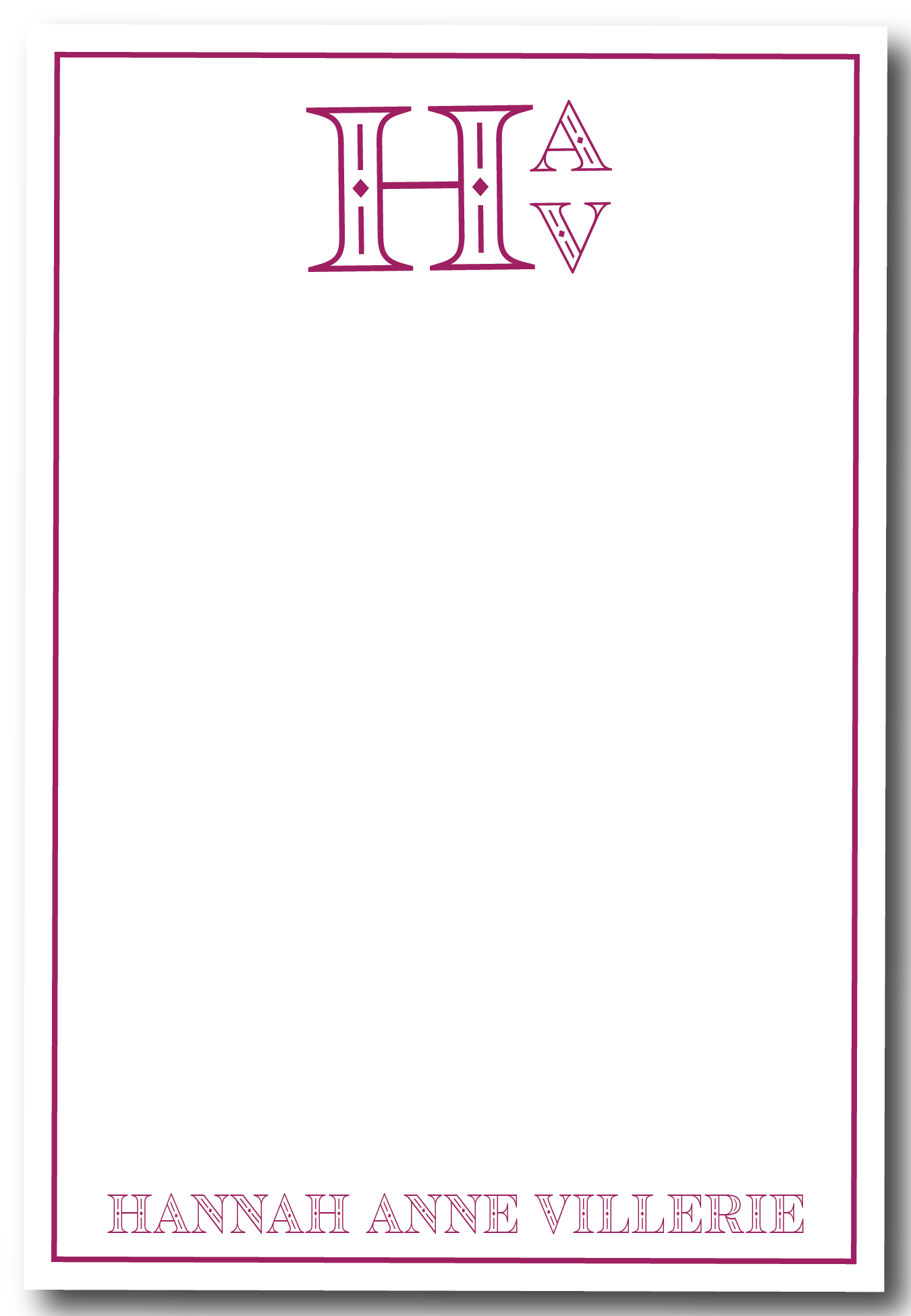 Deco Stacked Notepad - Customize Color