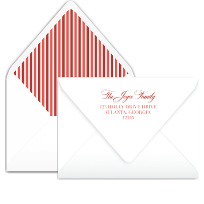 Red Bow Frame Holiday Card
