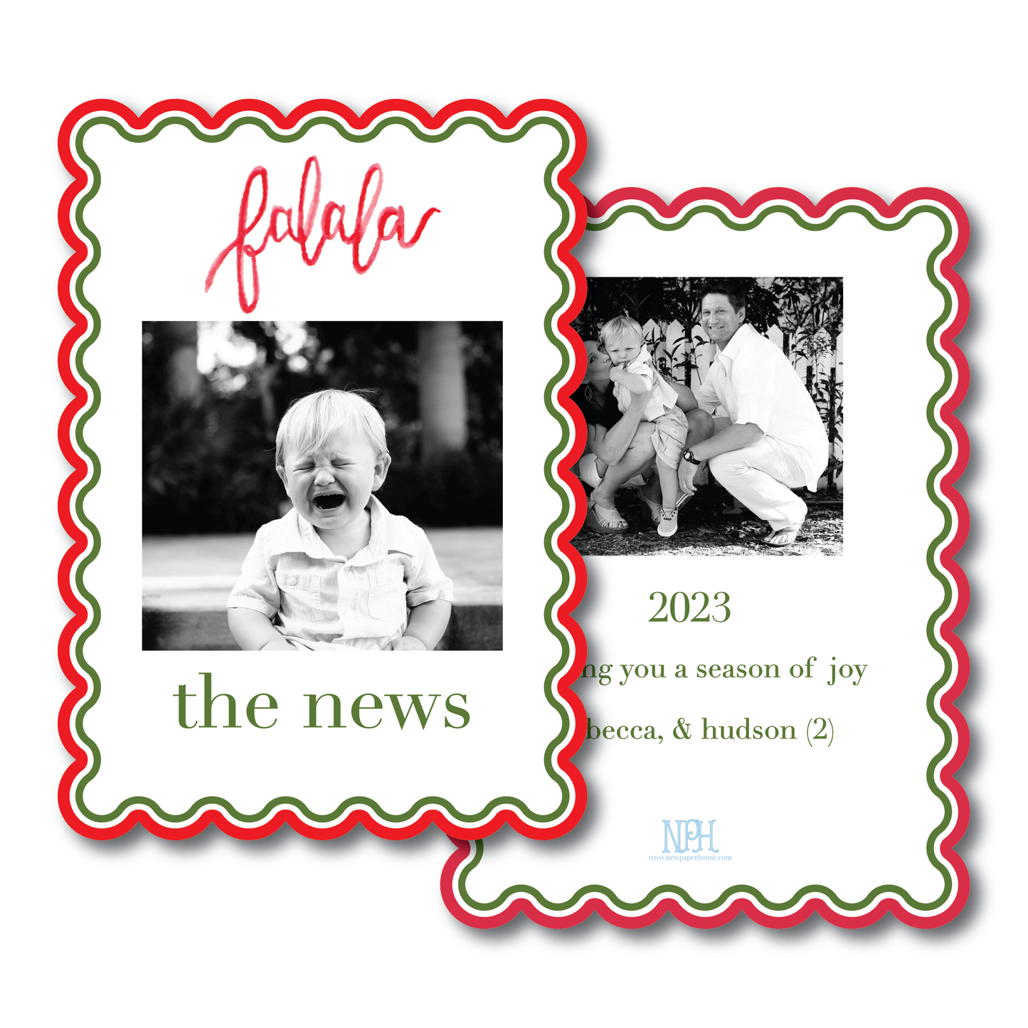 Falala Scallop Holiday Card