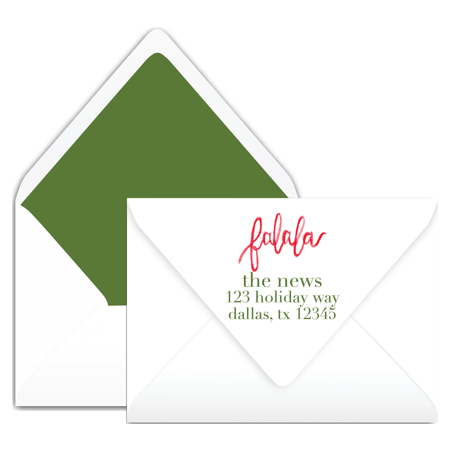 Falala Scallop Holiday Card