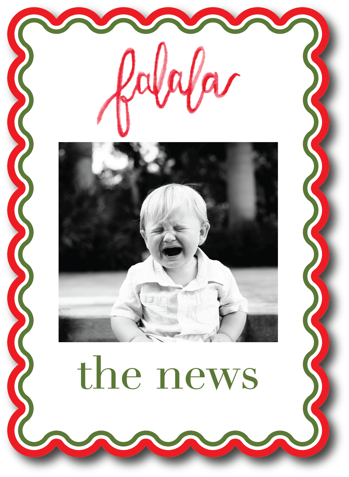 Falala Scallop Holiday Card