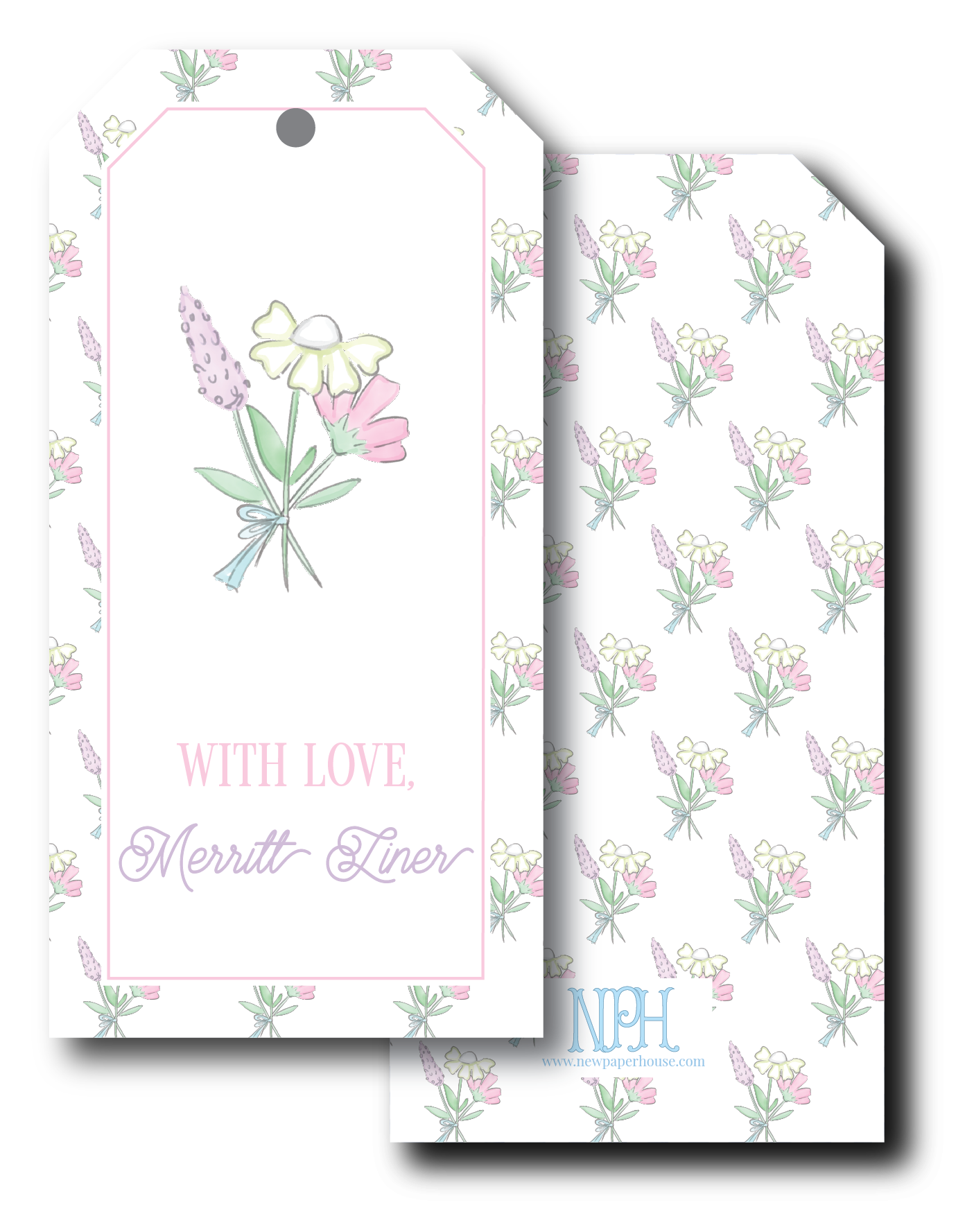 Floral Bouquet Gift Tag