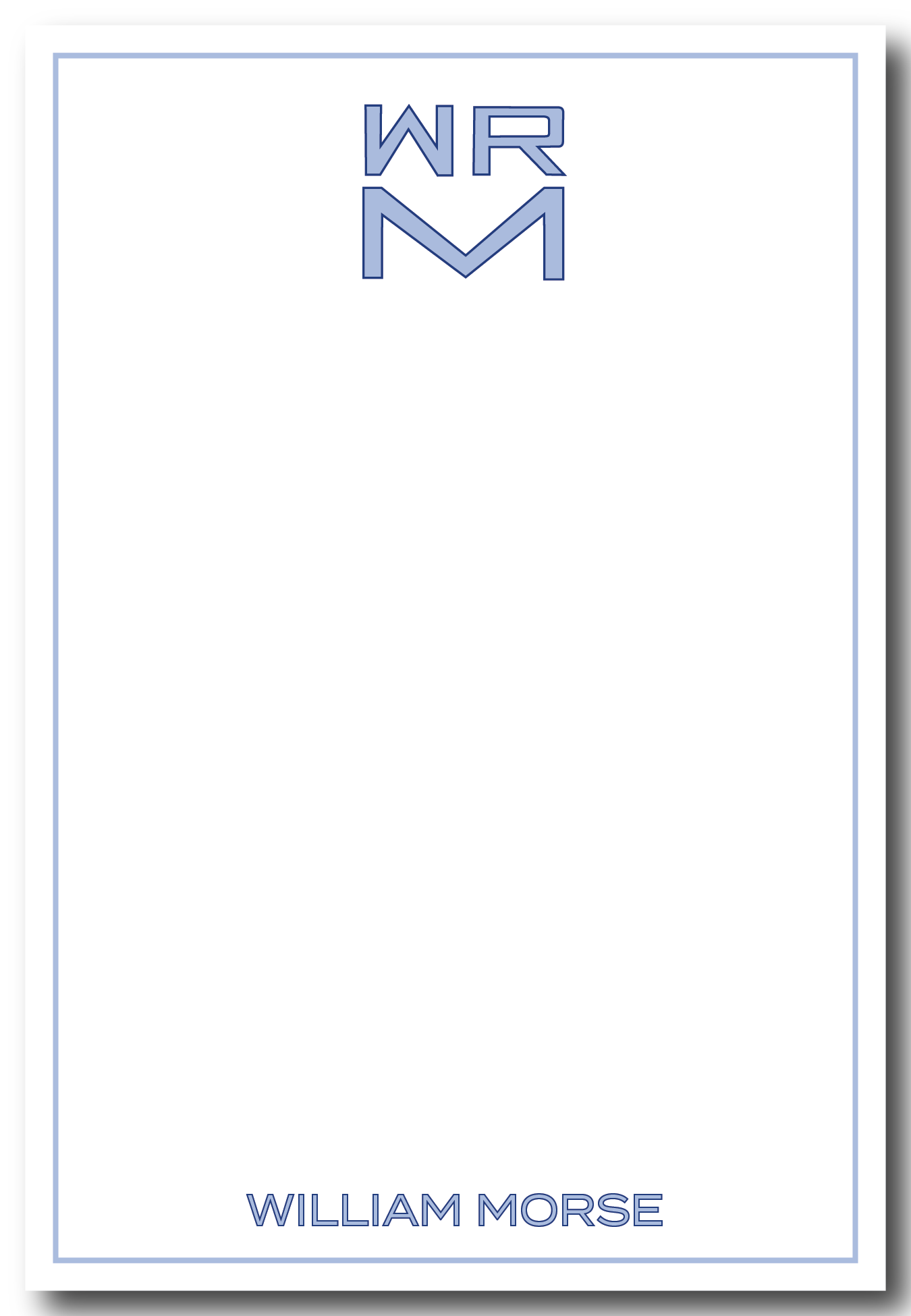 Square Mono Notepad - Customize Colors