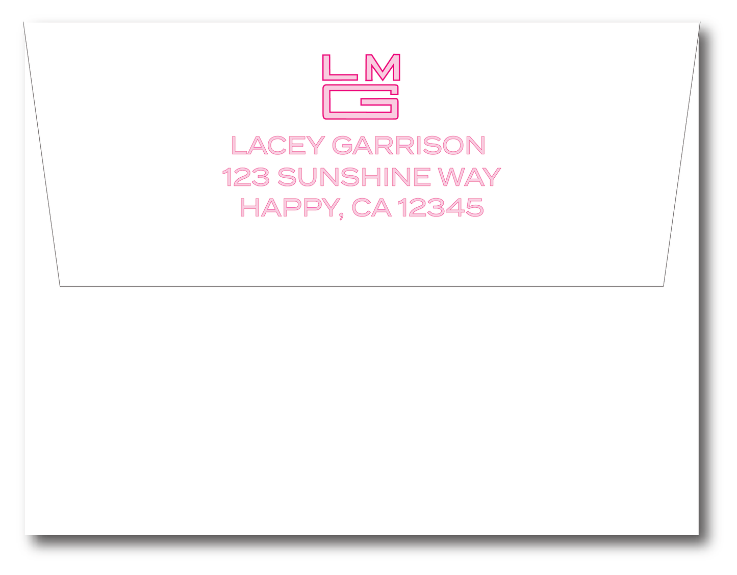 Square Monogram Stationery Set -Customize Colors