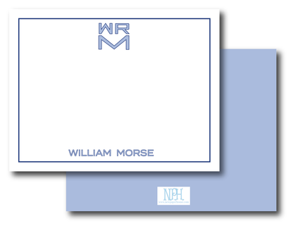 Square Monogram Stationery Set -Customize Colors