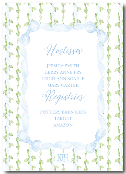 Sweet Pea Baby Shower Invitation