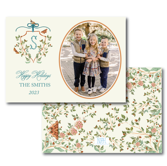 Chinoiserie Crest (Landscape) Holiday Card