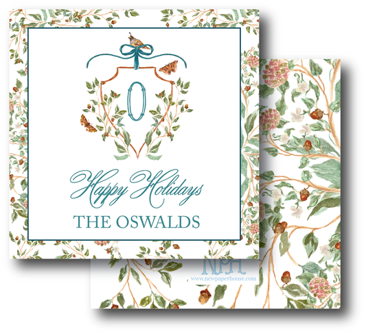Chinoiserie Holiday Enclosure Card