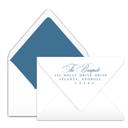 Classic The Weary World Rejoices "Scripty" Holiday Card
