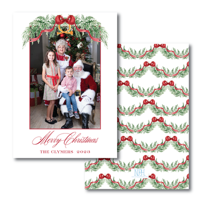 Traditional Garland Holiday Card