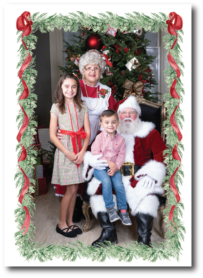 Traditional Garland Full Frame Holiday Card