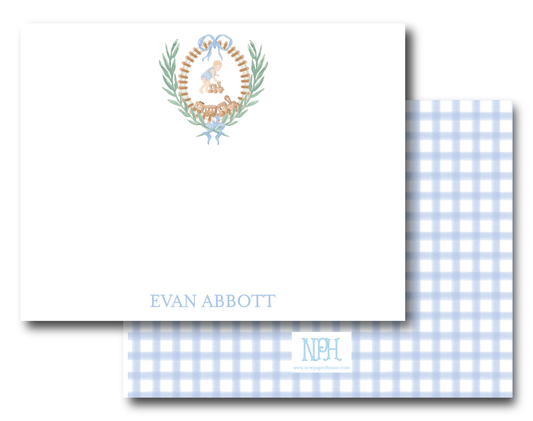 Train Caboose Crest Stationery Set - 2 Options
