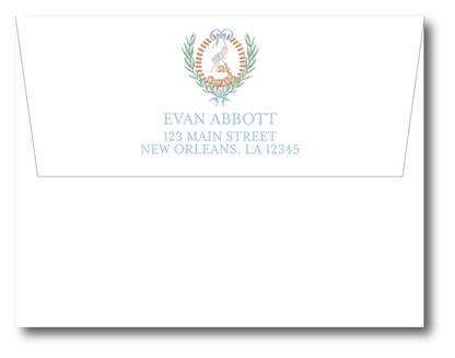 Train Caboose Crest Stationery Set - 2 Options