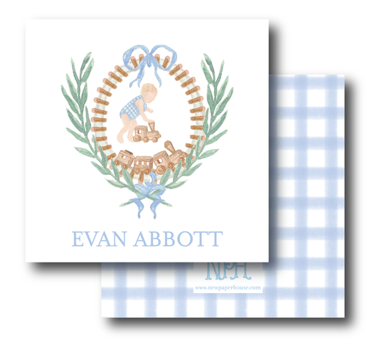 Train Crest Enclosure Card- 2 Options