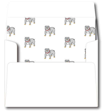 UGA Collegiate Scallop Border Stationery Set