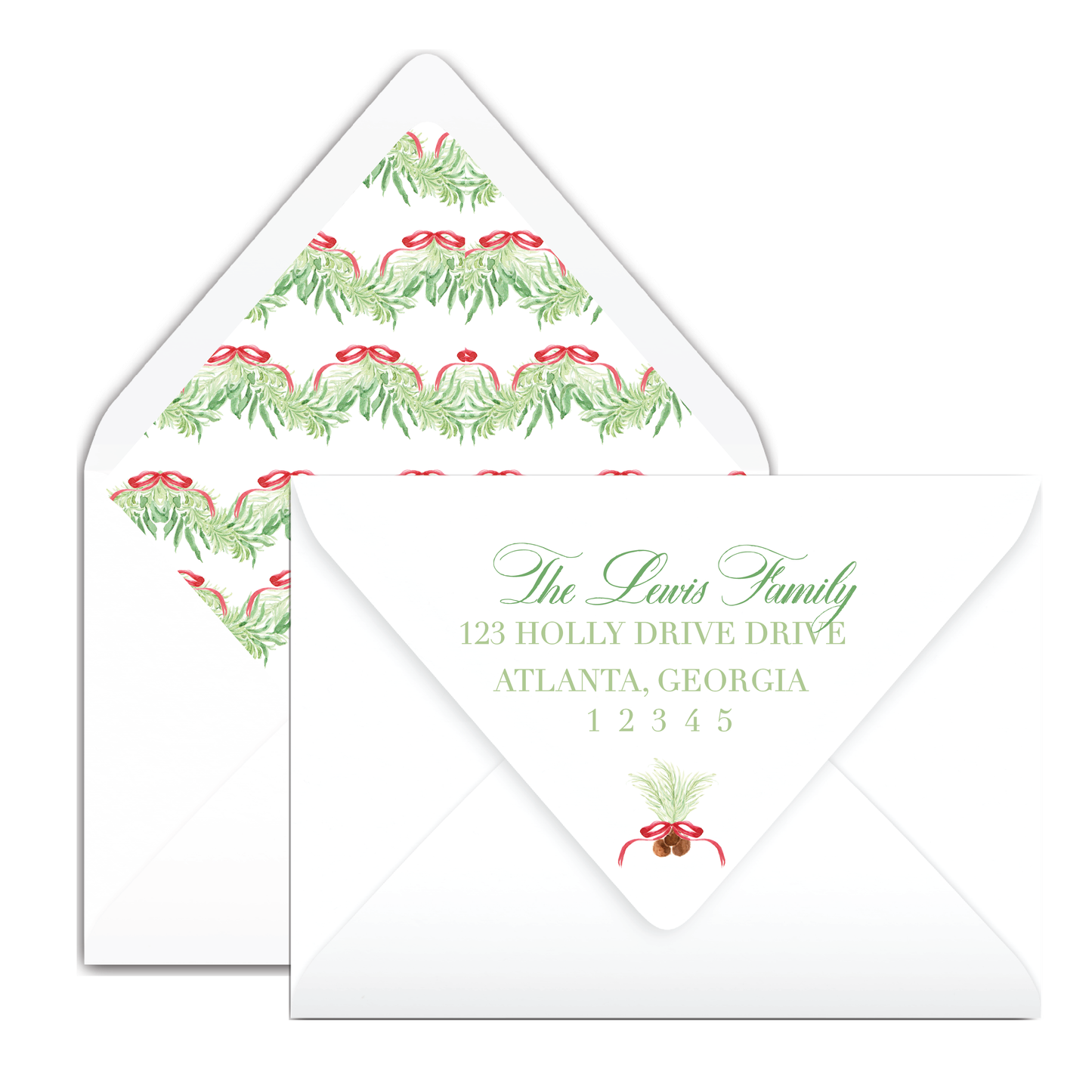 Coastal Garland Holiday Card