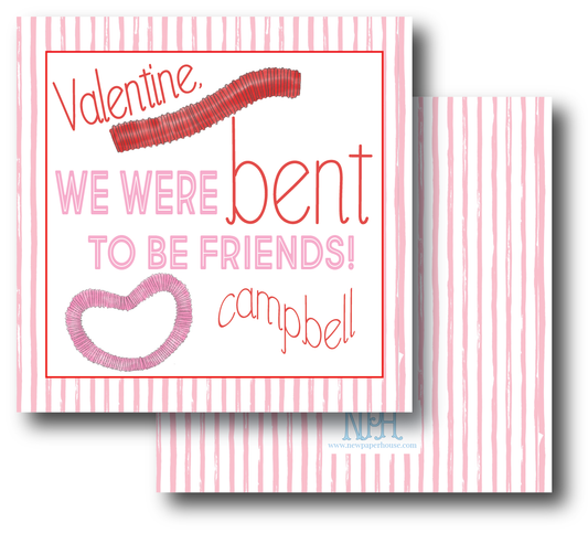 Tube Fidget Pink Valentine's Day Enclosure Card