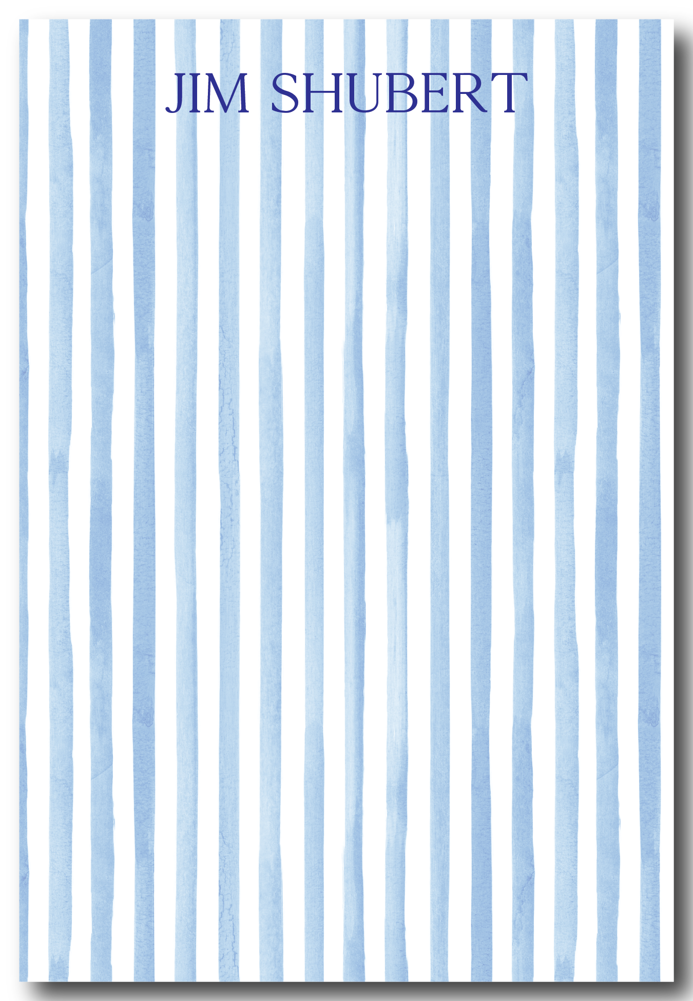 The Watercolor Stripes Collection Notepads - Multiple Colors