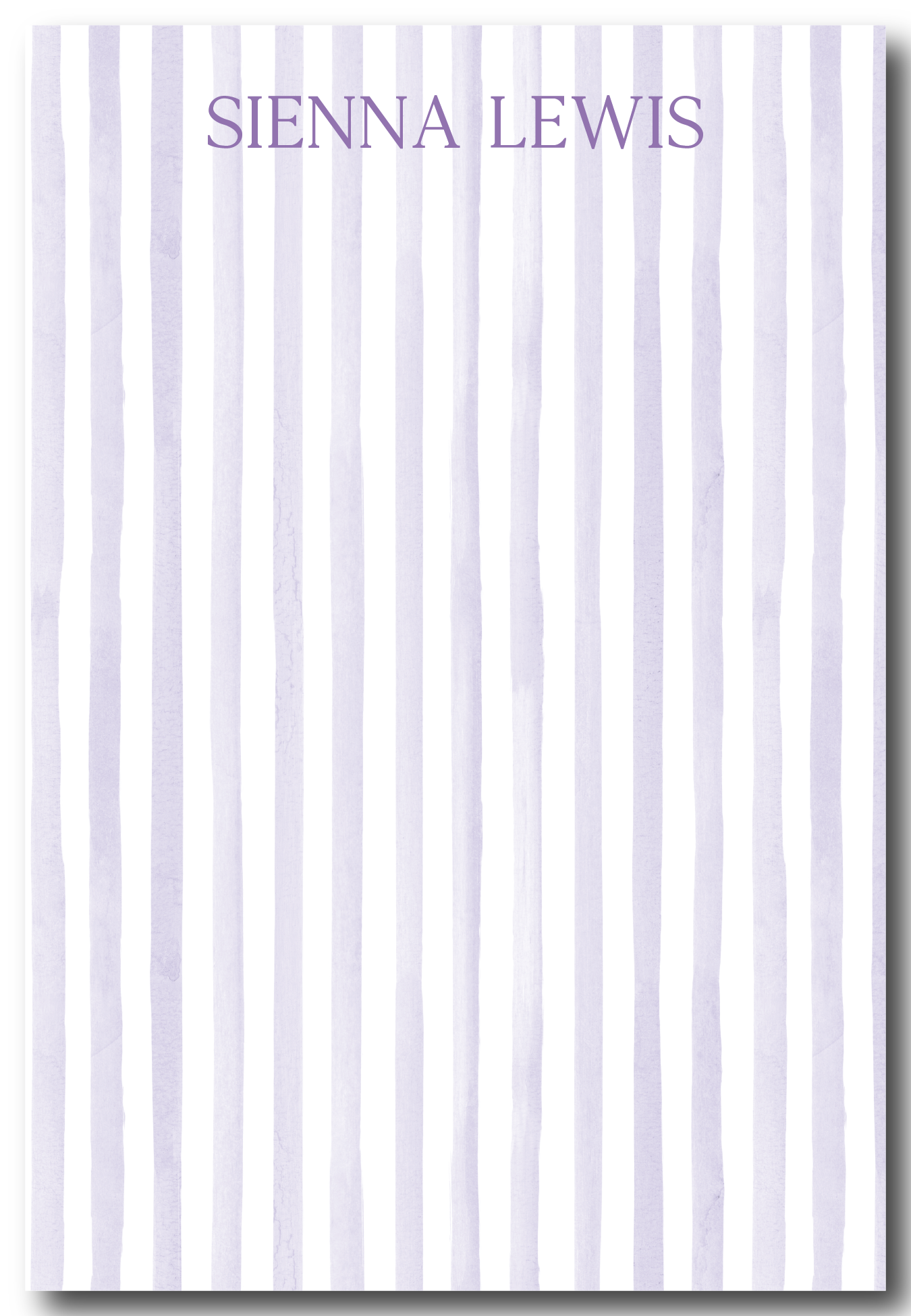 The Watercolor Stripes Collection Notepads - Multiple Colors