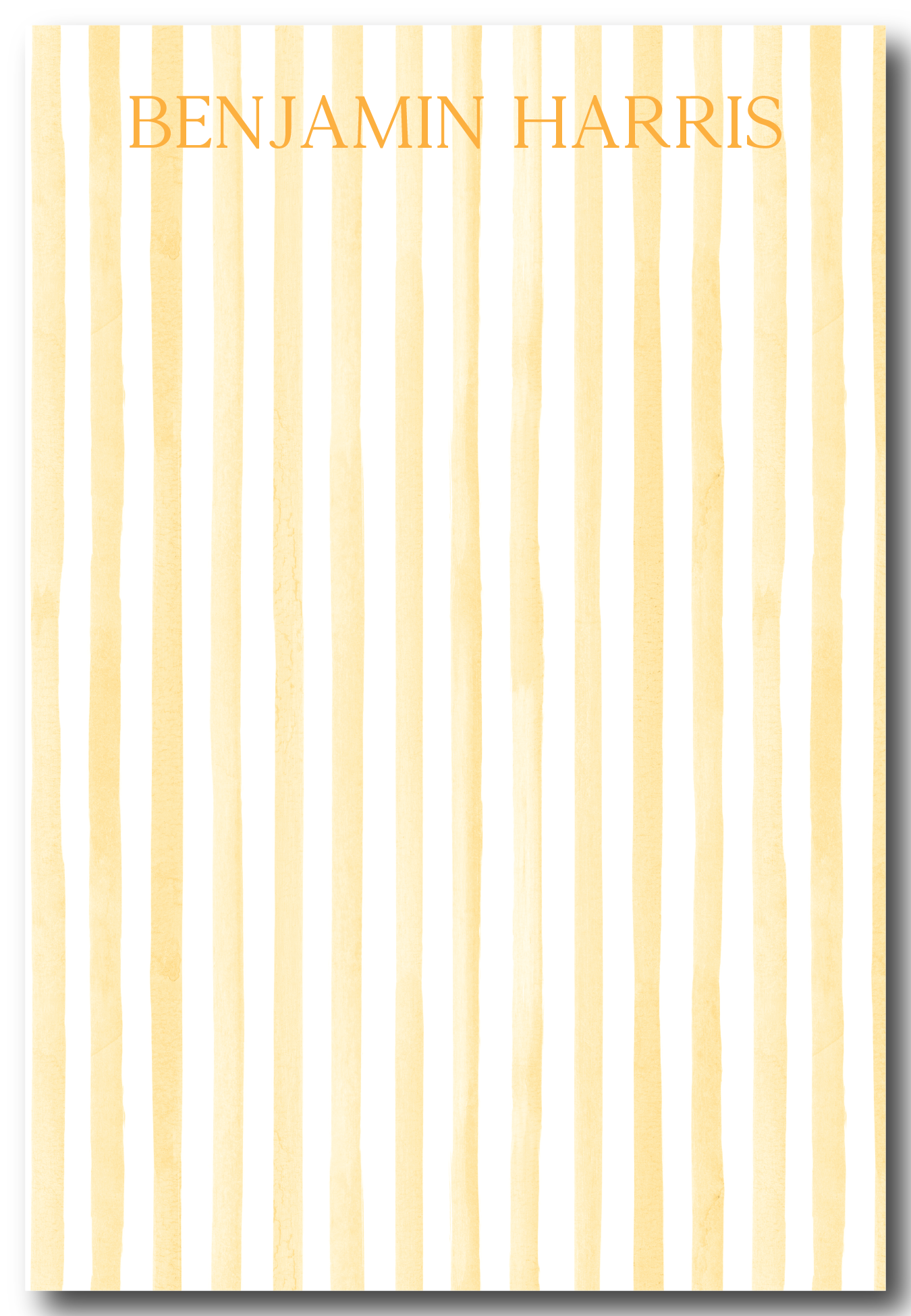 The Watercolor Stripes Collection Notepads - Multiple Colors