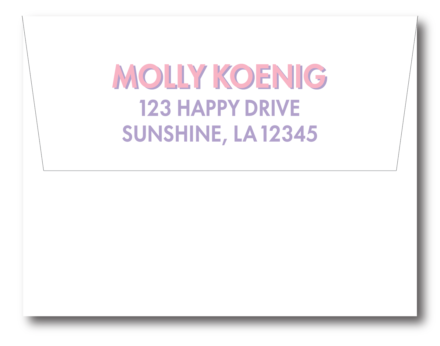 Modern Block Font Stationery Set -Customize Colors