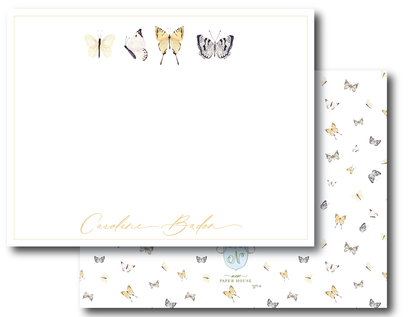 Multiple Butterflies Stationery Set