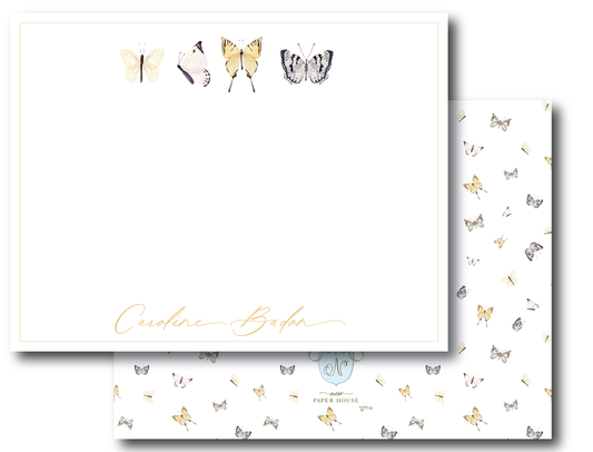 Multiple Butterflies Stationery Set