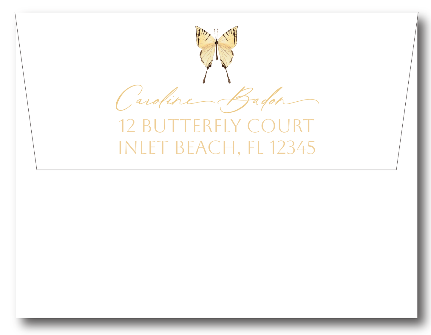 Multiple Butterflies Stationery Set