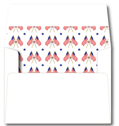 American Flag Two Birthday Invitation
