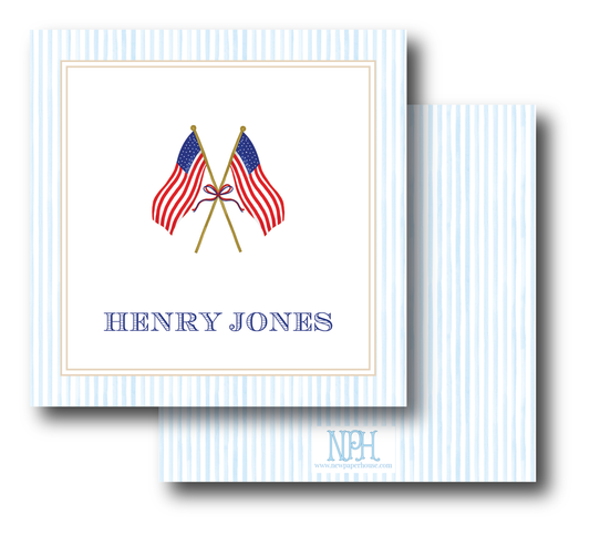 American Flag Enclosure Card