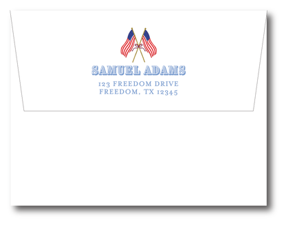 American Flag Two Birthday Invitation