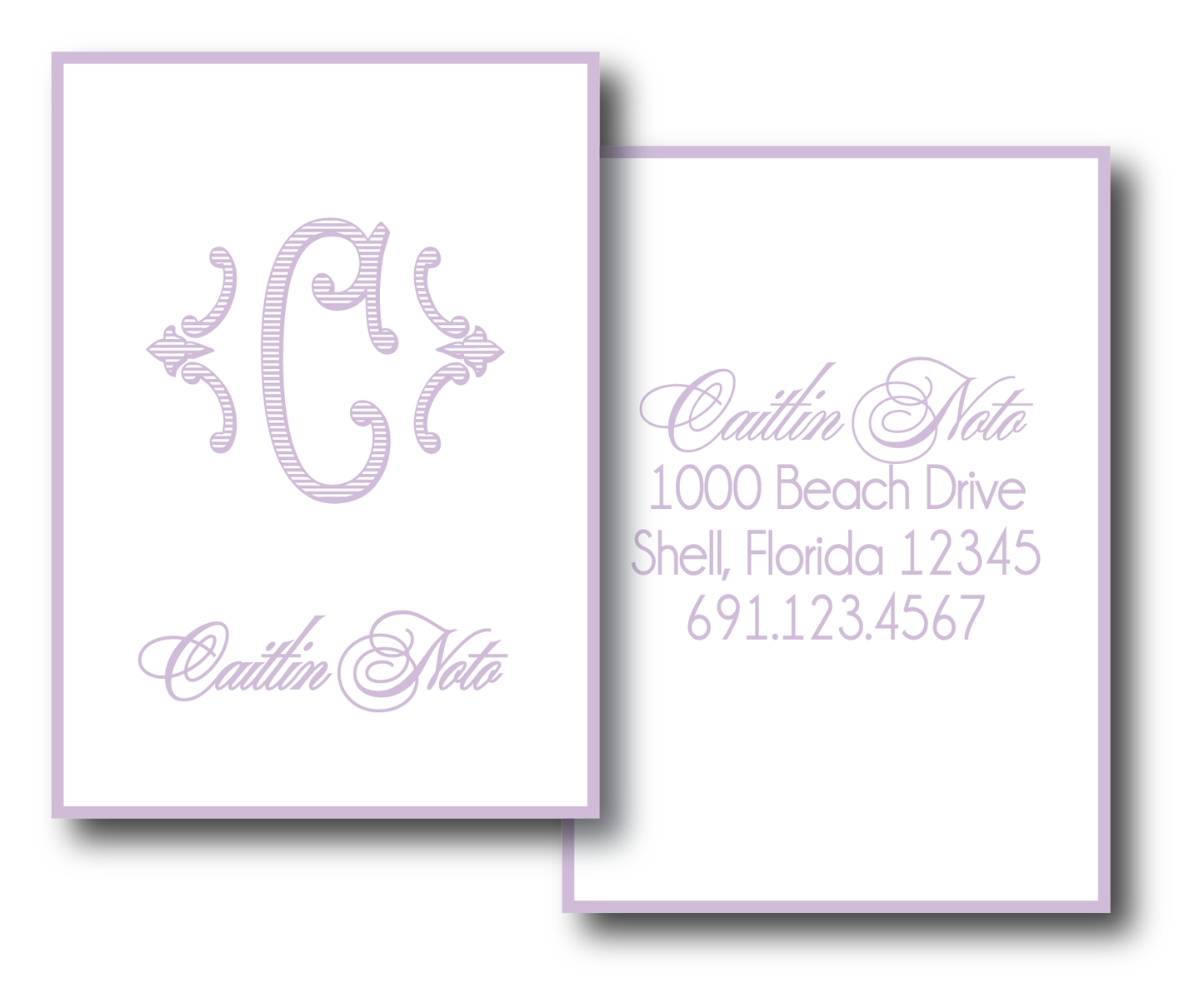 Romanesque Initial Bag Tag- Customize Color