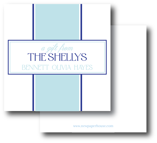 Blue Stripe Enclosure Card