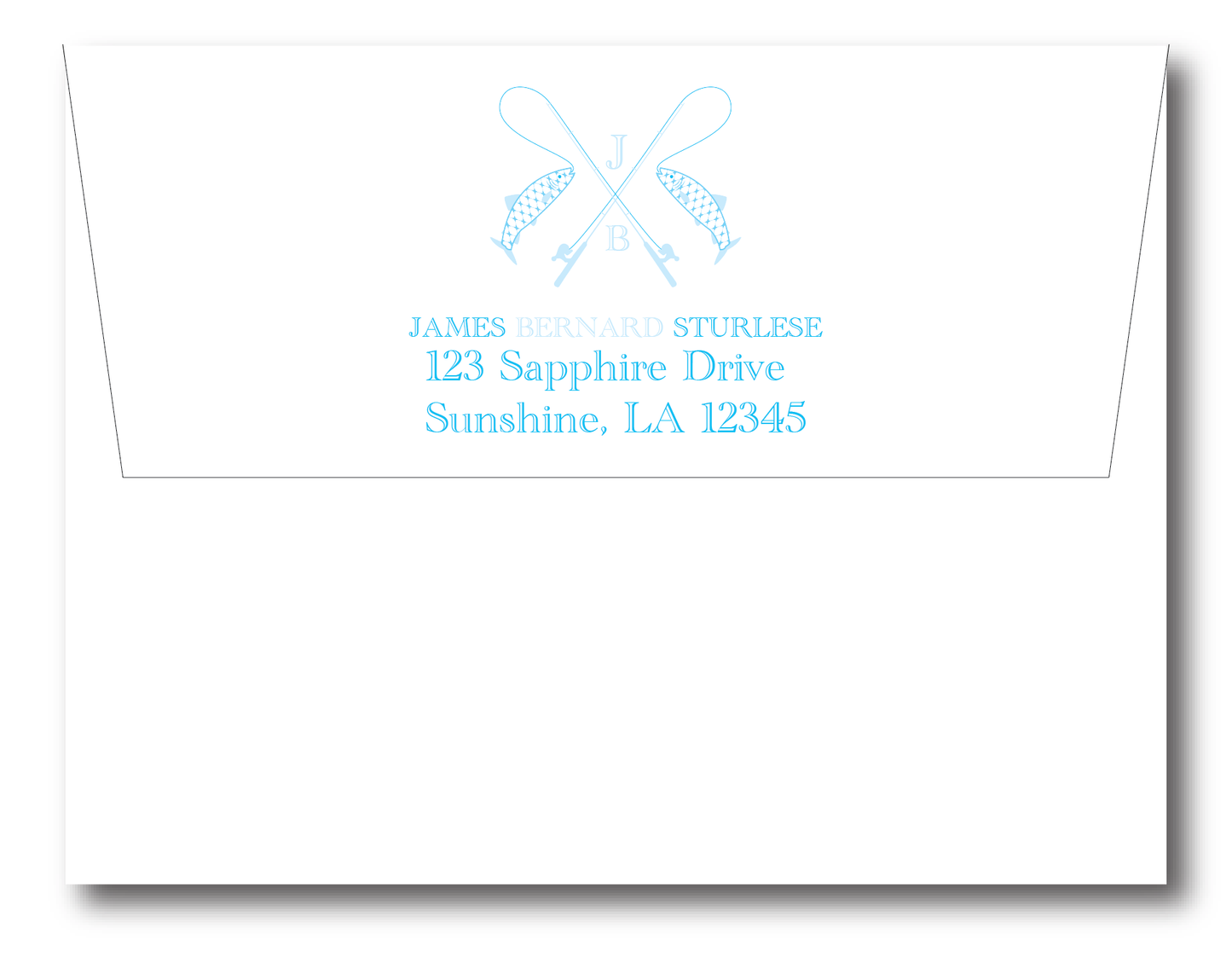 Chic Fish Blue Stationery Set
