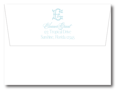 Couture Monogram Stationery Set- Customize Color