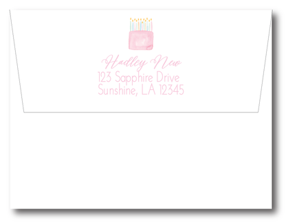 Birthday Candle Stationery Set