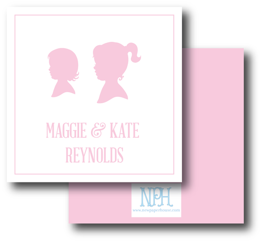 Girl Sibling Enclosure Card