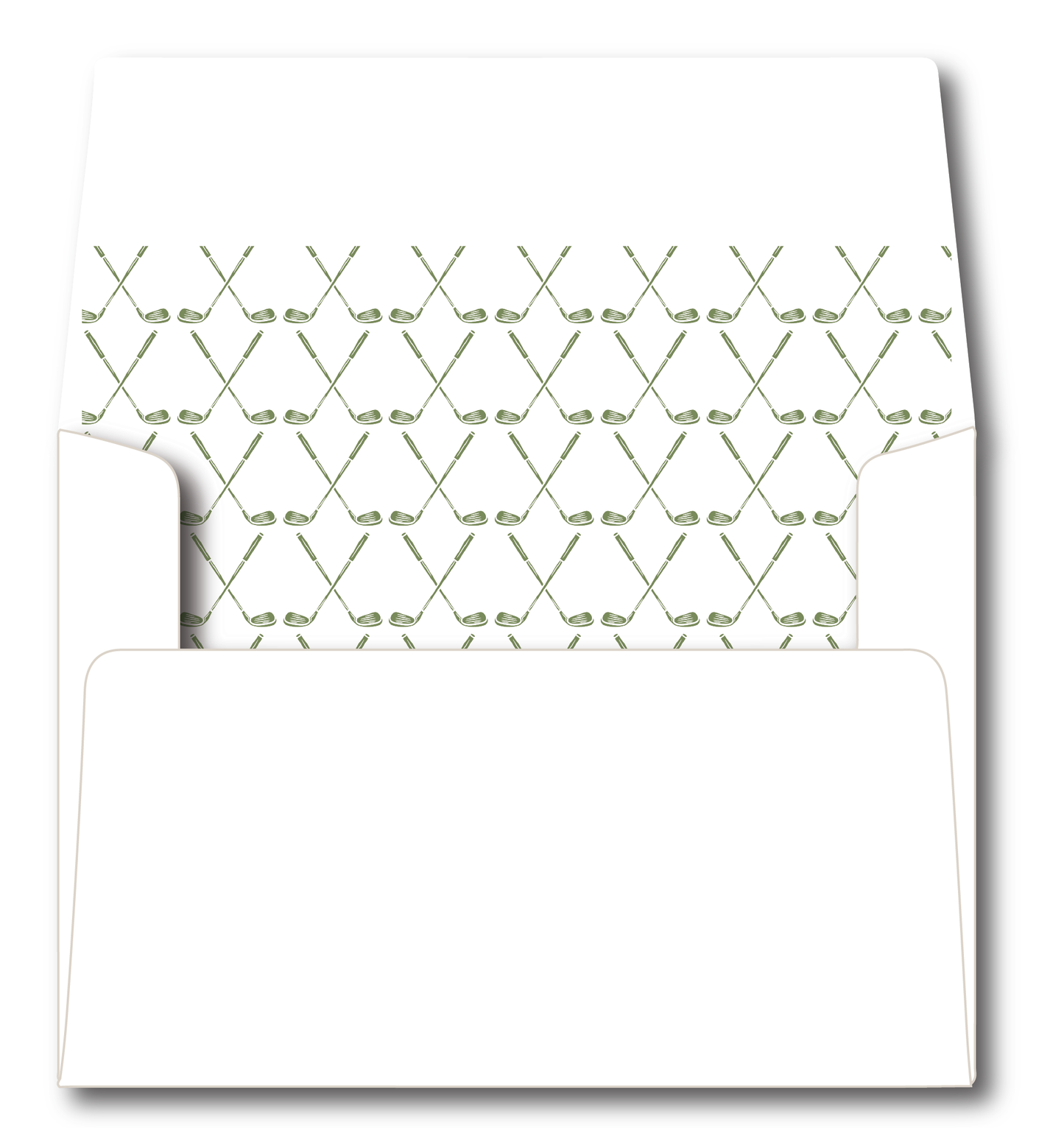 Golf Clubs Stationery Set