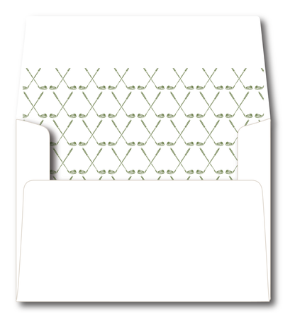 Golf Clubs Stationery Set