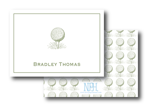 Golf Tee Enclosure Card