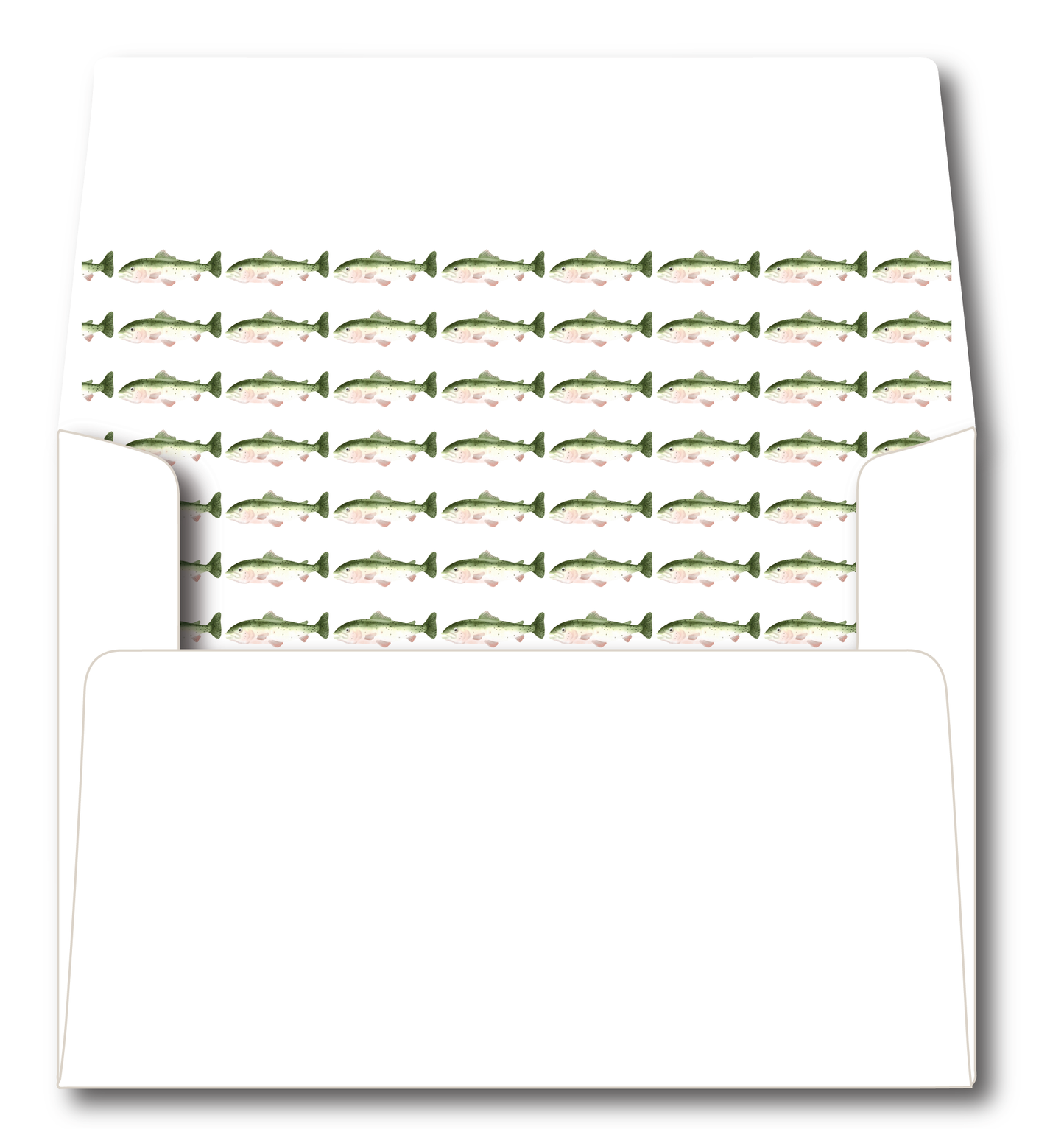 Green Fish Stationery Set